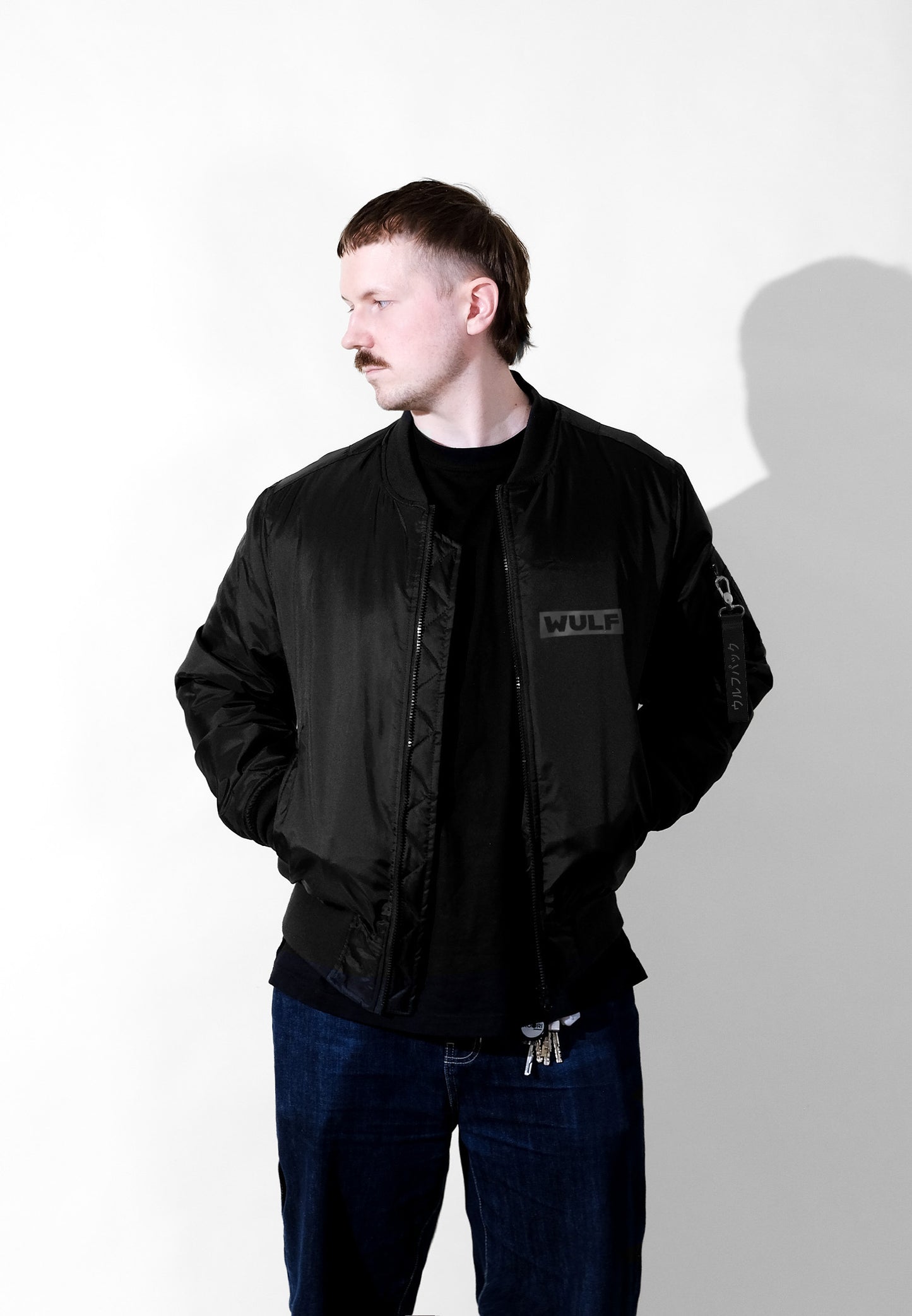 68°110 Black Reflective Bomber