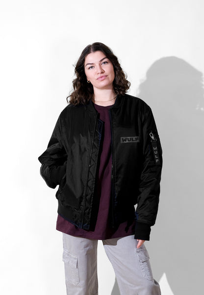 68°110 Black Reflective Bomber