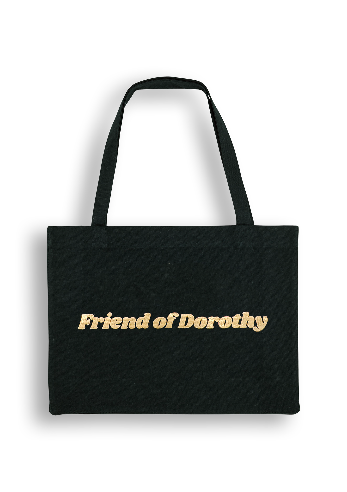 Friend Of Dorothy Tote, Black & Gold