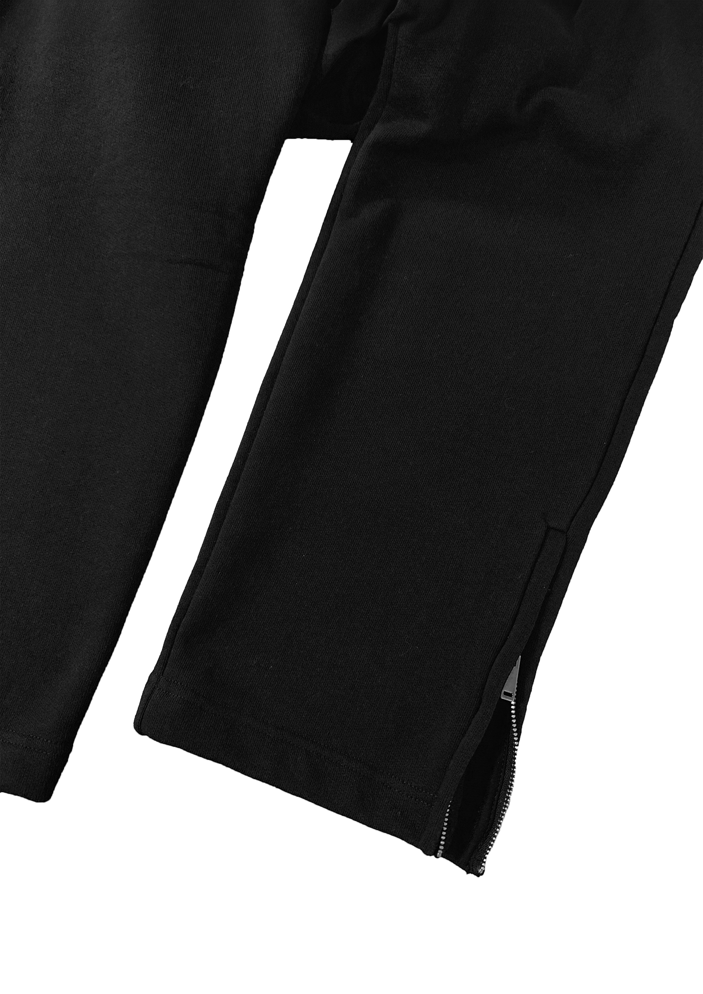 65°120 Zip Straight Joggers, Black Reflector