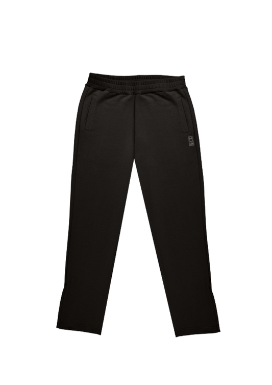 65°120 Zip Straight Joggers, Black Reflector