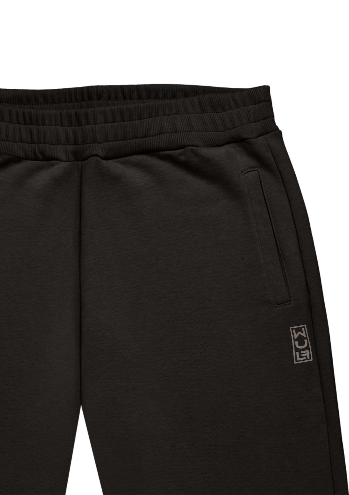 65°120 Zip Straight Joggers, Black Reflector